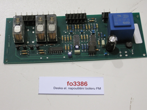 Electric board filling the FM boiler