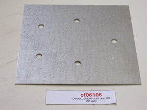 Insulating plate lower pos.106 PD1020