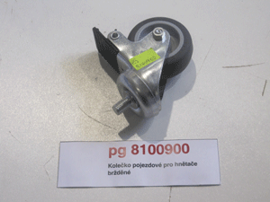 Braked travel wheel for kneaders