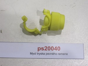 Fixed arm wash nozzle