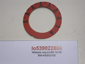 Sticker reg.button 30-90 BM-4/6/8G/700