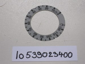 The sticker of the oven control knob is multifunctional