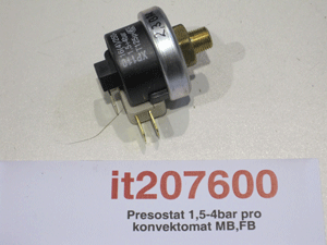 Pressure switch 1.5-4bar for convection oven MB, FB