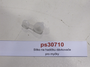 Strainer for the dispenser tube for dishwashers