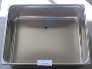 Semi-finished product GN 2/1-200 FE with outlet ½ hole 16 mm