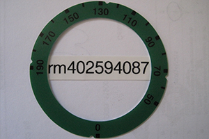 Sticker reg knob 50-190 FE L700