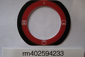 Sticker reg button T920-930 SNACK