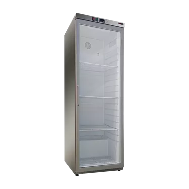 Cooling cabinet 533 l, glass door, stainless steel | REDFOX - DNR 600 GS