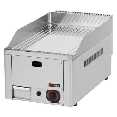 Fry-top griddle plate 32x48 gas chromed grooved counter top | REDFOX - FTRC 30 G