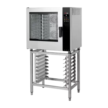 Electric convection oven reinforced version Direct steaming Color touch screen Automatic cleaning Left-hinged door 7x GN 1/1 | REDFOX - MPDN 0711 X ELAM