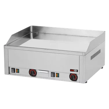 Fry-top griddle plate 65x48 electric chromed smooth counter top 400 V | REDFOX - FTHC 60 E