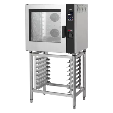 Combi convection steam oven electric 7x GN 1/1, 12,6 kW, direct steam, touch screen, automatic cleaning, left door | REDFOX - MPD 0711 X ELAM