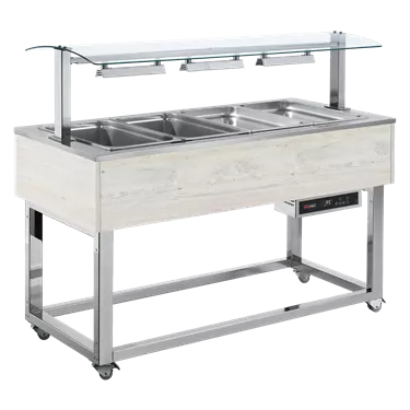 Food display island heated, dry tub GN 3-1/1 Hemlock | REDFOX - ES ORANGE+ 3H