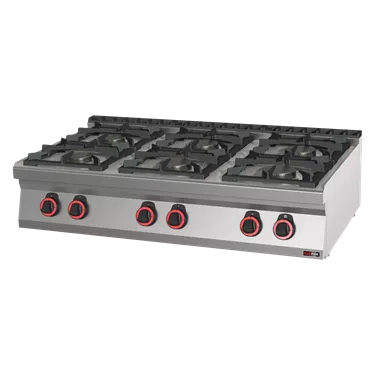Cooking range gas 6x burner ECO without cabinet | REDFOX - SPB 70/012 G