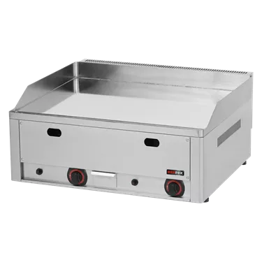 Fry-top griddle plate 65x48 gas chromed smooth counter top | REDFOX - FTHC 60 G