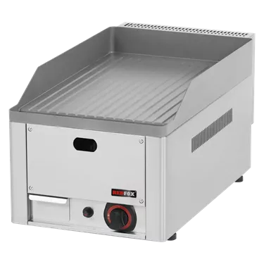 Fry-top griddle plate 32x48 gas grooved counter top | REDFOX - FTR 30 G