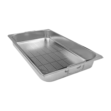 GN container perforated GN 1/1 - 65 handles stainless steel | REDFOX - GND 1/1-65 U