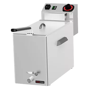 Fryer for fish electric 0,43 kW/l, 8 l counter top drain tap 230 V | REDFOX - FE 08 V