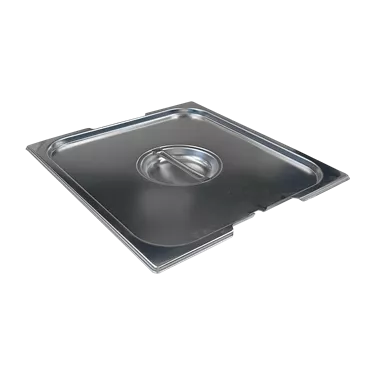 Lid GN 2/3 notched for spoon handles stainless steel | REDFOX - VGN 2/3 NU