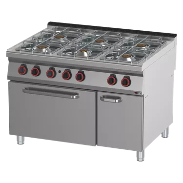 Cooking range gas with oven 2/1 | REDFOX - SPT 90/120-21 G