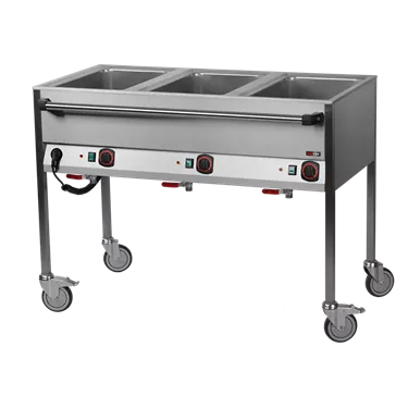 Bain marie electric GN 3-1/1 controllers on longer side  | REDFOX - VLPD 3120