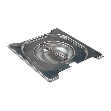 Lid GN 1/6 notched for spoon handles stainless steel | REDFOX - VGN 1/6 NU