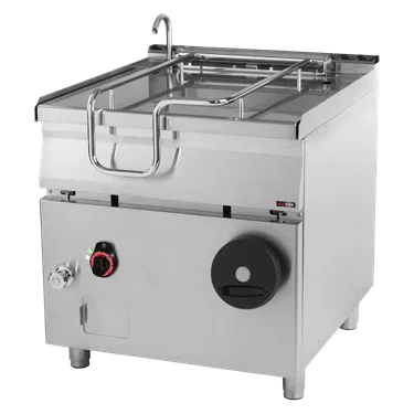 Tilting bratt pan manual electric 80 l steel compound bottom | REDFOX - BR 90/80 E