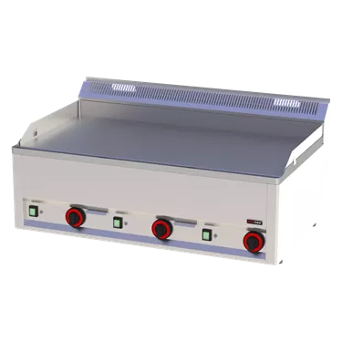 Fry-top griddle plate 97x48 electric smooth without cabinet 400 V | REDFOX - FTH 90 EL