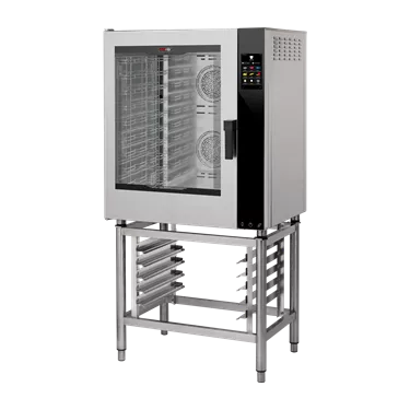 Electric convection oven reinforced version Direct steaming Color touch screen Automatic cleaning Left-hinged door 10x GN 1/1 | REDFOX - MPDN 1011 X ELAM