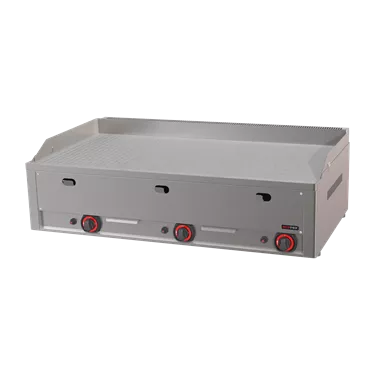 Fry Top Griddle 97x48 gas durable chrome combined desktop | REDFOX - FTHRC 90 G