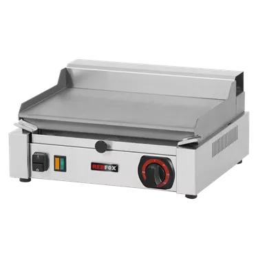 Fry-top griddle plate electric smooth counter top 230 V | REDFOX - PM 2015 BL