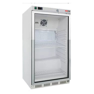 Cooling cabinet 130 l, glass door, white | REDFOX - DR 200 G