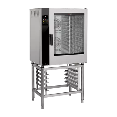 Electric convection oven reinforced version Direct steaming Color touch screen Automatic cleaning Right-hinged door 10x GN 1/1 | REDFOX - MPDN 1011 X ERAM