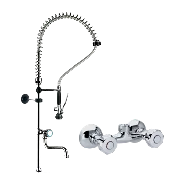 Shower with tap wall mounted 100 mm | REDFOX - DOC 4+ D=100