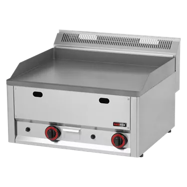 Fry-top griddle plate 65x48 gas smooth without cabinet | REDFOX - FTH 60 GL