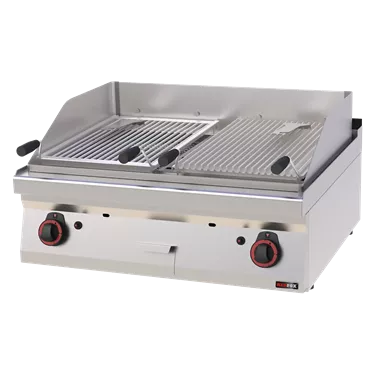 Lava stone grill gas 2 cooking areas 2x 52x36 without cabinet | REDFOX - GL 70/08 G