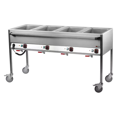Bain marie electric GN 4-1/1 controllers on longer side  | REDFOX - VLPD 4120