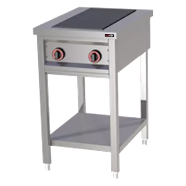 Cooking range electric 2x plate on open cabinet 400 V | REDFOX - SPF 50 E