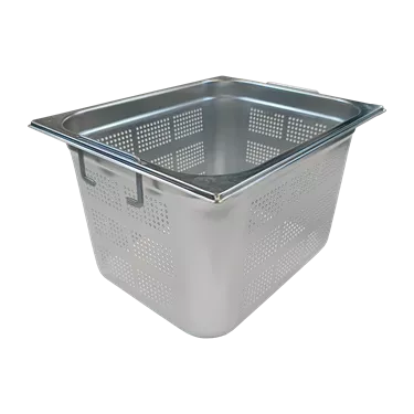 GN container perforated GN 1/2 - 200 handles stainless steel | REDFOX - GND 1/2-200 U
