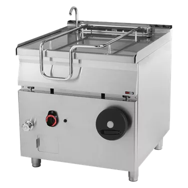 Tilting bratt pan manual gas 80 l stainless steel bottom | REDFOX - BR 90/80 G/N