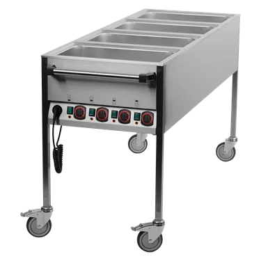 Bain marie electric GN 4-1/1 controllers on shorter side  | REDFOX - VLPK 4120