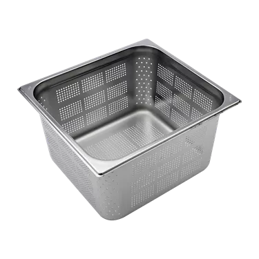 GN container perforated GN 2/3 - 200 stainless steel | REDFOX - GND 2/3-200