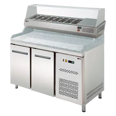 Cooling display 150 cm GN 1/4 pro stůl RTP-2D | REDFOX - RCH 4150