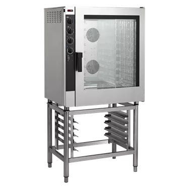 Combi convection steam oven electric 10x GN 1/1 electromechanical, direct steam 400 V | REDFOX - EPM 1011 E