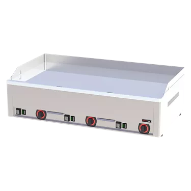 Fry-top griddle plate 97x48 electric chromed smooth counter top 400 V | REDFOX - FTHC 90 E