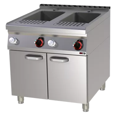 Pasta cooker electric 33 + 33 l with cabinet 400 V | REDFOX - VT 90/80 E