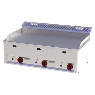 Fry-top griddle plate 97x48 gas smooth without cabinet | REDFOX - FTH 90 GL
