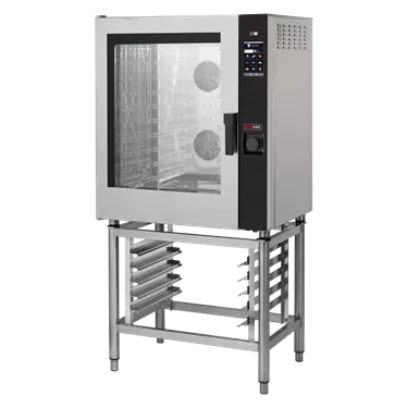 Combi convection steam oven ele.10x GN 1/1, 17,4 kW, direct steam, touch screen, automatic cleaning, left door | REDFOX - MPD 1011 X ELAM
