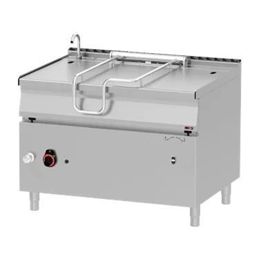 Automatic tilting pan gas 120 l with steel bottom | REDFOX - BRM 90/120 G
