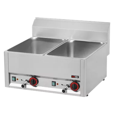 Bain marie electric 2x GN 1/1 - 150 without cabinet  | REDFOX - BM 60 EL